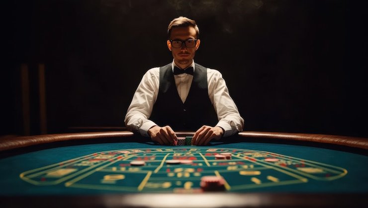 Fitur chat langsung dengan dealer profesional Chat langsung dengan dealer di meja No Commission Baccarat topwd